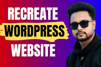 be your website creator and recreate website professionally
