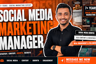 be your social media marketing manager and social media SEO for content creation