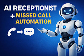 set up ghl ai receptionist and missed call text back, automation ghl