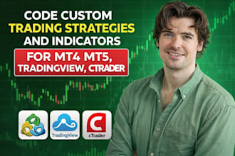 code custom trading strategies and indicators for mt4 mt5 , tradingview, ctrader
