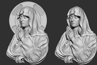 do 3d bas relief jewelry design, 3d coin medallion,3d decor relief, for printing