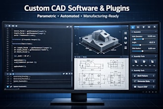 build custom cad software, plugins, and parametric modeling solutions