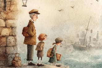 draw digital watercolor children book illustration