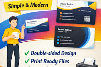 design a simple professional business card
