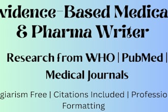 write medical blogs, evidence based medical articles