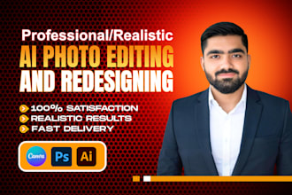 do realistic ai image editing, professional photo retouching and face swap