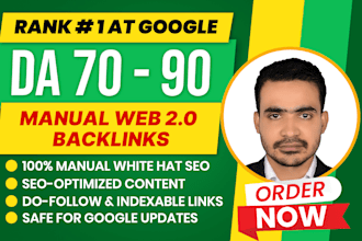 high authority manual web 2 0 backlinks for SEO ranking