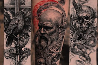 create dark tattoo art