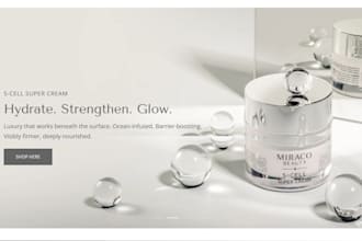 design beauty skincare shopify store skincare website skincare beauty website
