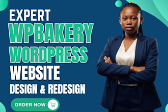 wpbakery wordpress website design, redesign or fix wpbakery