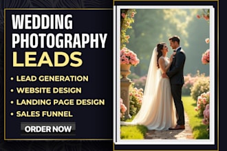 generate event planning leads wedding planner catering photography leads website