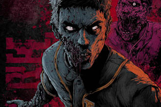 create you like a zombie dark art illustration