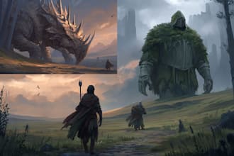 do concept art and fantasy illustrations