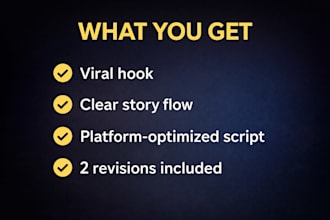 write viral short video scripts for youtube shorts and reels