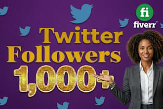 1000 twitter followers as your need