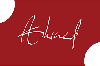 create an elegant signature logo for personal branding