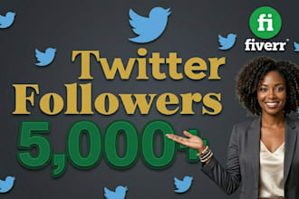 1000 twitter followers as your need