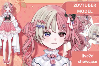 do  rig live2d vtuber model,  vtuber model, live 2d vtuber commission