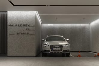 design 3d suv car showroom, retail store,indoor layout, parking lot,d5 rendering