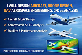 design aircraft, drone design, uav aerospace engineering, cfd and analysis