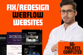 fix webflow website as webflow expert designer and  webflow developer