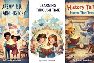 design children book and children picture book illustration for kids