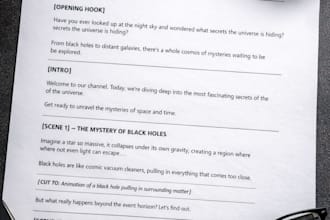 write scripts for faceless social media creators