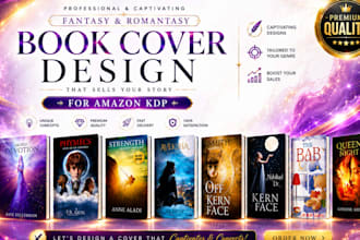 design and redesign book cover , ebook cover design, book design, kdp book cover
