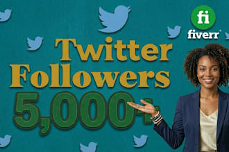 1000 twitter followers as your need