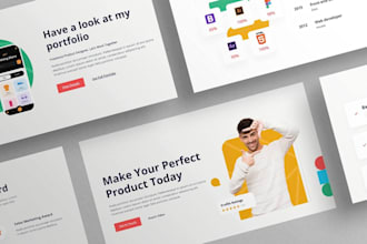create a modern responsive portfolio website