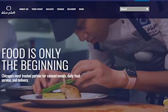 design squarespace catering website chef website restaurant website