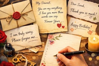 create beautiful personalized handwritten letters