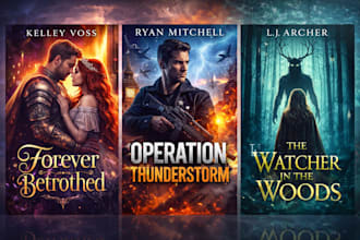 design modern KDP book cover designs and ebook