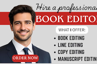line edit, copy edit your manuscript