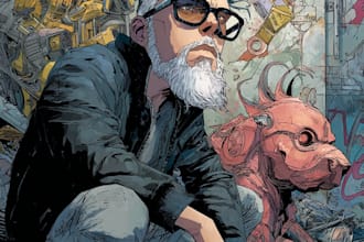 comic book illustration with comic book illustrator
