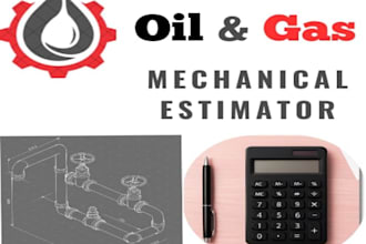 do piping, mechanical material takeoff, boq for oil and gas cost estimation