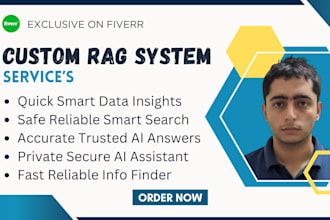 build custom rag system, an ai chatbot, and document ai with chatbot development