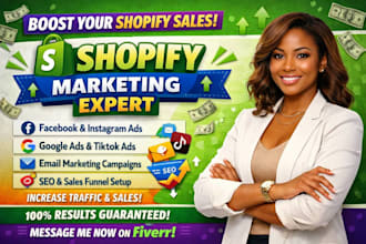 boost shopify sales with dropshipping marketing and full sales funnel setup