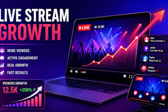promote your youtube live stream with real and active viewers