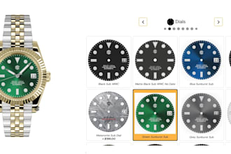 create a full watch configurator website kickflip