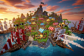 build professional minecraft spawns, villages, hubs, cities and farms