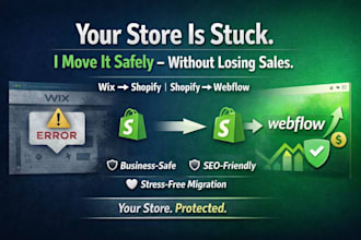 migrate wix website store magento to shopify woocommerce and shopify to webflow