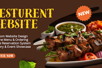 design a stunning website for restaurants and  personal chefs