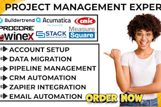 do buildertrend procore timesuite winex cmic acumatica erp measuresquare stack