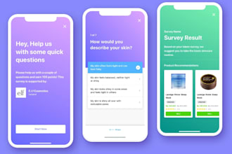 build survey app, survey engine app, survey heart app, survey pay app, quiz app