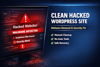 recover hacked wordpress site, remove malware and secure wordpress site