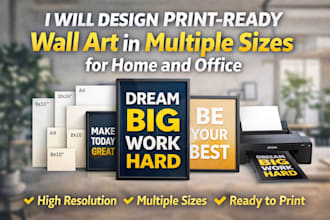 design print ready wall art in multiple sizes for home and office