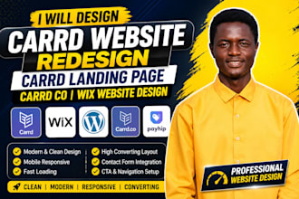 carrd website design redesign carrd landingpage carrd co website carrd portfolio