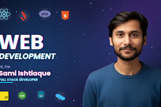 fix, and develop website with react,php,laravel,html