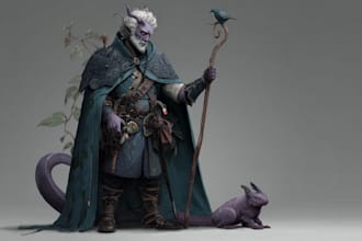fantasy illustration for dnd party